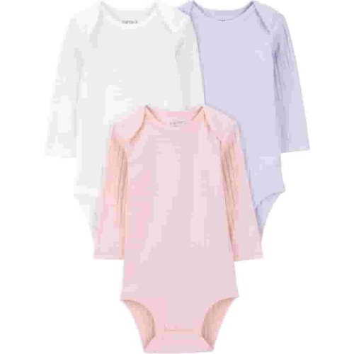 Carter's Child of Mine Baby Girl Bodysuits, 3-Pack, Sizes Preemie-18 Months