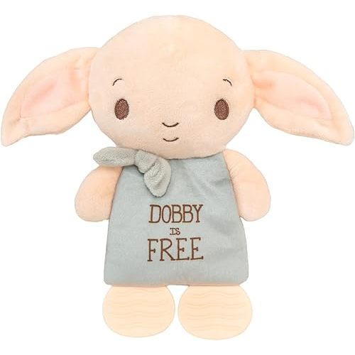 KIDS PREFERRED Harry Potter Dobby Teether Plush Toy Crinkle Cloth for Newborn Baby Boys and Girls 10 inches