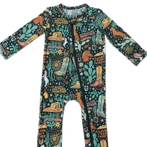 The Second-Skin Footless Romper | Wild West | "I Love Our Time Together" | Raising Mama