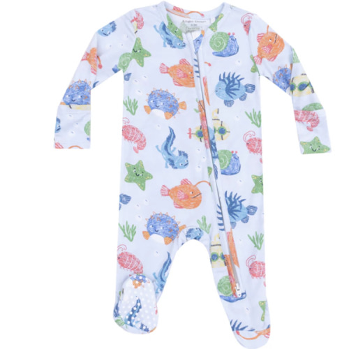 2 Way Zipper Footie - Cute Ocean Creatures – Angel Dear