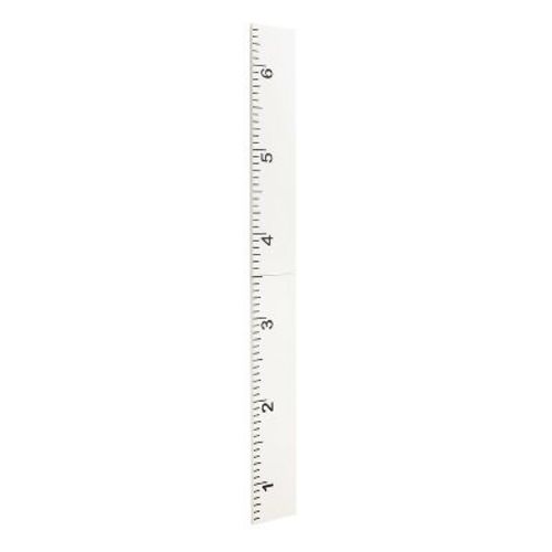 Kate & Laurel All Things Decor 8"x72" Growth Chart Wood Wall Ruler White