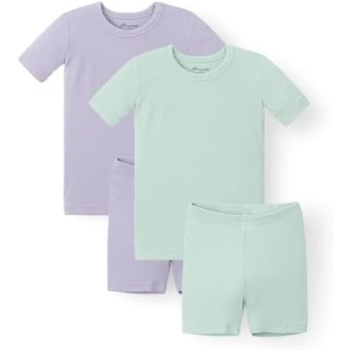 AVAUMA Toddler Short Pajamas Set Baby Boys Girls Kids Snug fit Ribbed Sleepwear pjs for Daily Life Style
