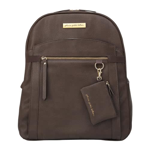 Petunia Pickle Bottom 2-in-1 Provisions Breast Pump & Diaper Bag Backpack, Designed for Busy Parents, Spacious Main Compartment for Carrying Essentials (Saddle)