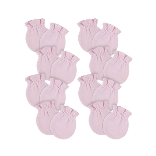 Gerber Baby Boy or Girl Gender Neutral No Scratch Mittens, 8-Pack, (0-3 Months)