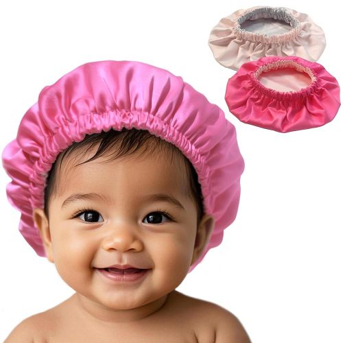 AKISS Baby Infant Newborn Toddler Satin Silk Hair Bonnet Cap for Sleeping 0-3 0-6 3-6 6-12 Months 1-2 1-3 Years
