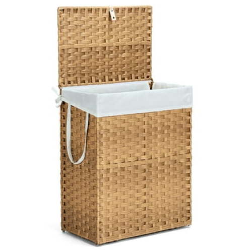 Gianna 90L Laundry Hamper with Lid, Laundry Basket with Removable Liner for Bathroom Bedroom