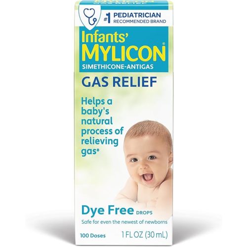 MYLICON Infants Gas Relief Drops for Infants and Babies, Dye Free Formula, 1 Fluid Ounce