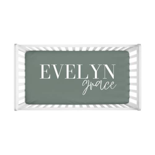 Personalized Fitted Baby Crib Sheet