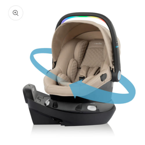 Revolve180 LiteMax NXT Rotational Infant Car Seat with SensorySoothe