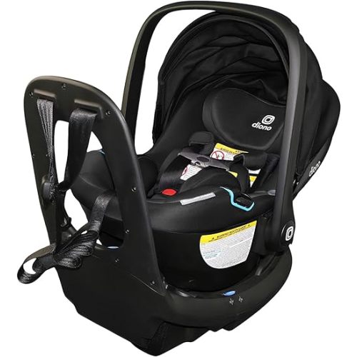 Diono LiteClik30 RXT SafePlus Infant Car Seat and Base, Rear-Facing for Infants 4-30lbs, SafePlus Engineering, with Infant Insert, UPF 50+ Sunshade