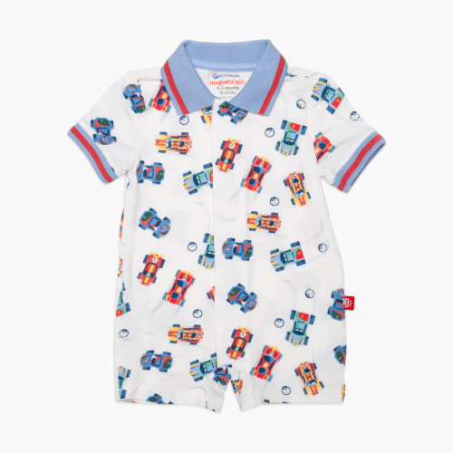 Magnetic Me Modal Magnetic Romper - Formula Fun, 3-6 M