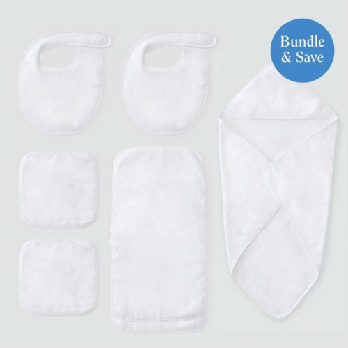 7 Piece Baby Bath Bundle | Weezie Towels