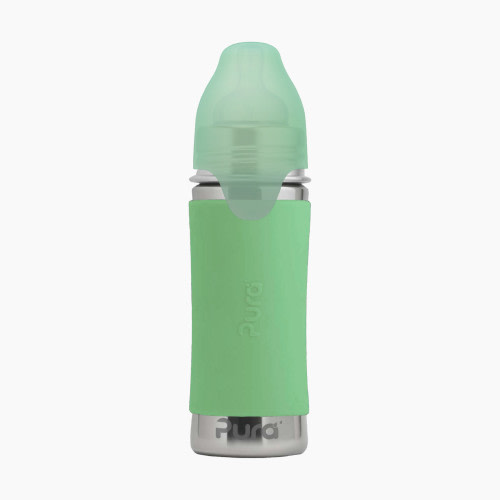 Pura Stainless Steel Baby Bottle - Moss, 9oz