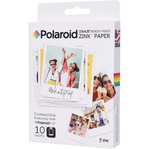 Zink Polaroid 3.5 x 4.25 inch Premium Zink Border Print Photo Paper Compatible with Polaroid POP Instant Camera & Polaroid 3x4 Printer