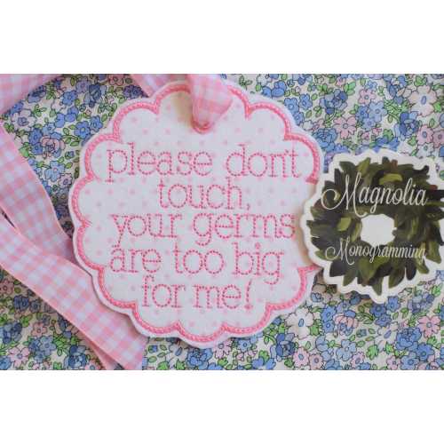 Please dont touch baby car seat tag, baby shower gift stroller tag, please don't touch car seat sign, baby sign don't touch baby, baby gift