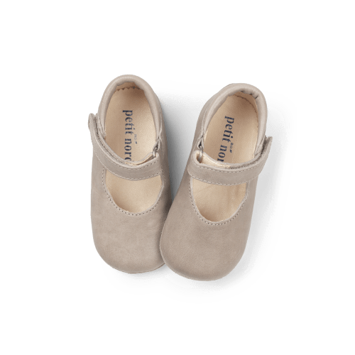 Ballerina Shoe with Velcro - Oats
