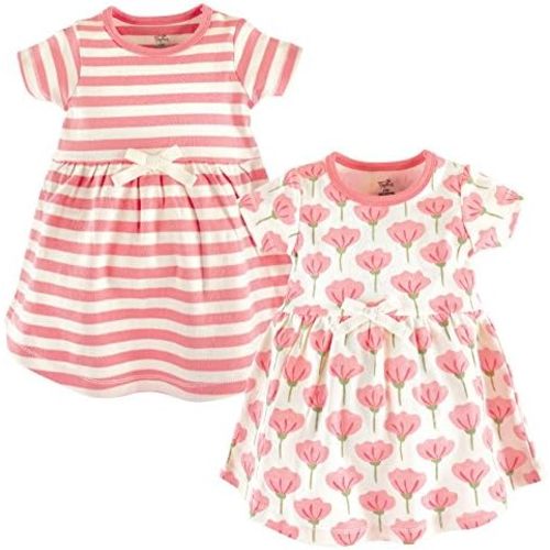 Touched by Nature Girls' One Size Organic Cotton Short Long-Sleeve Dresses