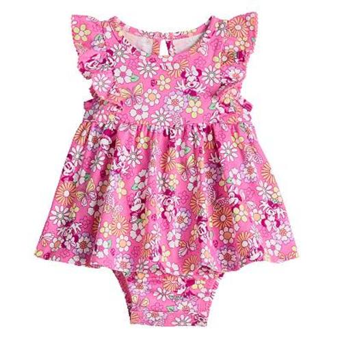 Disney's Minnie Mouse Baby & Toddler Girl Flutter Sleeves Bodysuit Dress by Jumping Beans®