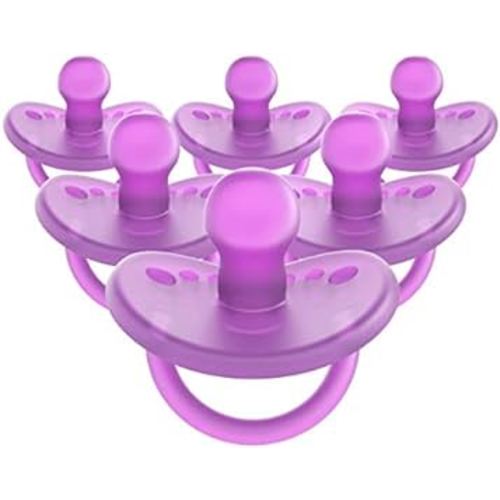 Evenflo Balance + Orthodontic Pacifier (6 Months+, 6pk, Purple)