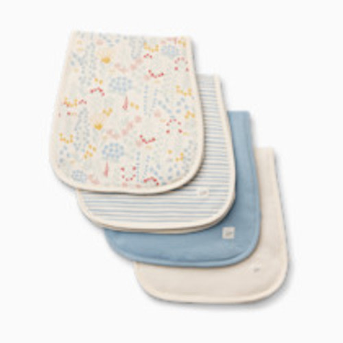Tiny Kind Burp Cloth (4 Pack) - Blue Multi Floral