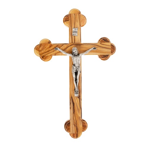 Bethlehem Olive Wood Orthodox Crucifix - 8"