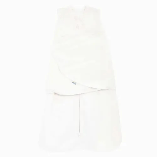 HALO Micro Fleece Sleepsack Swaddle, 3-Way Adjustable Wearable Blanket, TOG 3.0, Cream, Small, 3-6 Months