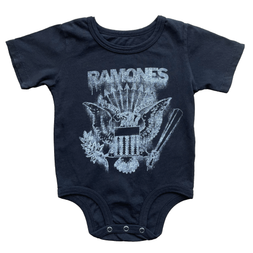 Ramones Graffiti logo Onesie - Black