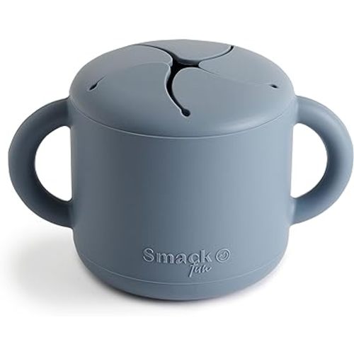 Smack Fun - Silicone Snack Cup | Spill Proof Food Container for Toddler and Baby (Tradewinds)