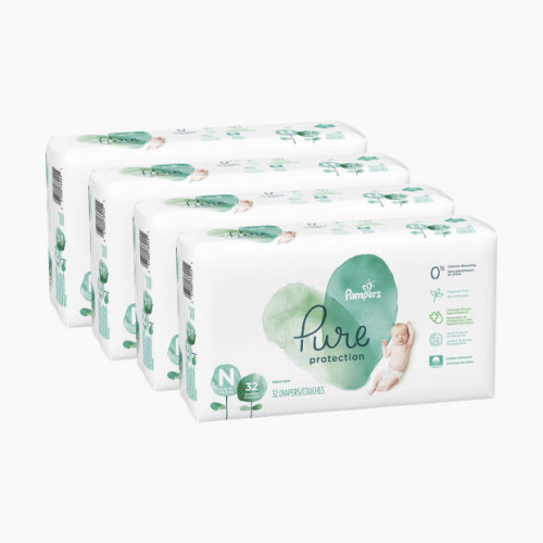 Pampers Pure Disposable Diapers - 1 Month Supply, Newborn