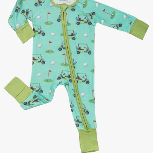 LollyBanks Baby Pajamas, 2-Way Zipper Romper, 95% Viscose Made from Bamboo and 5% Spandex, Baby Sleepers