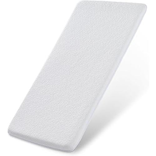ANGELBLISS Bassinet Mattress Topper, Gel Memory Foam Mattress with Removable Cover Fit for AMKE Bassinet (35" x 20"), Bellababy, Evolur Stellar and Yamesmile Bassinets, Waterproof Soft Mattress