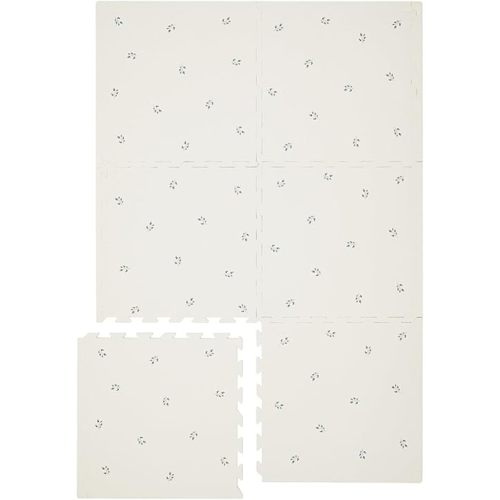 3 Sprouts Baby Play Mat - Kids Foam Puzzle Play Mat with Interlocking Foam Tiles for Baby Play Area, Kids Playroom - Safe, Non Toxic EVA Soft Floor Mats with Fun Puzzle Design - Blueberry Natural