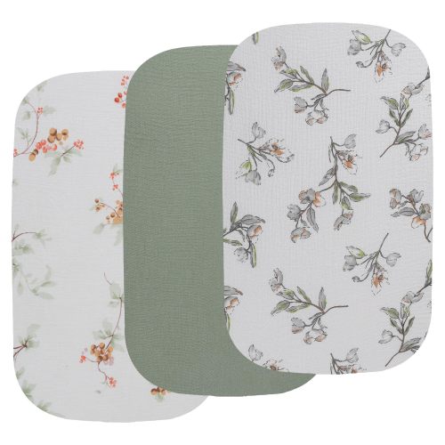 Amazon.com: Onacosht Muslin Bassinet Sheets 3 Pack, 35"x20", Green and Botanical | Compatible with AMKE 3-in-1, MiClassic, Uiuwoo, Foalom, YADAQE, Milliard & TCBunny Bassinets, baby unisex, 100% cotton