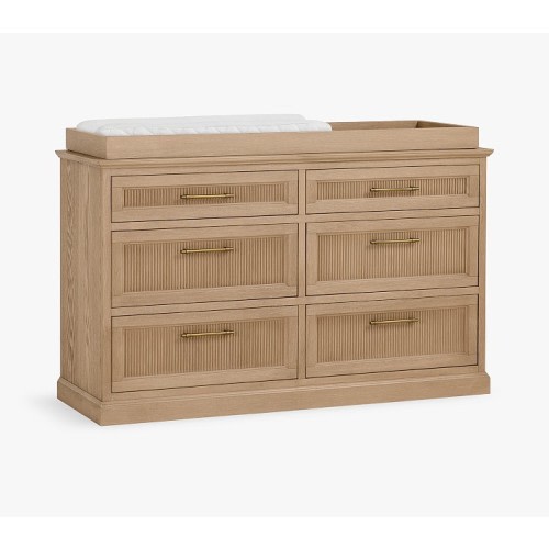Blake 6-Drawer Dresser & Topper Set (56w x 19"d)