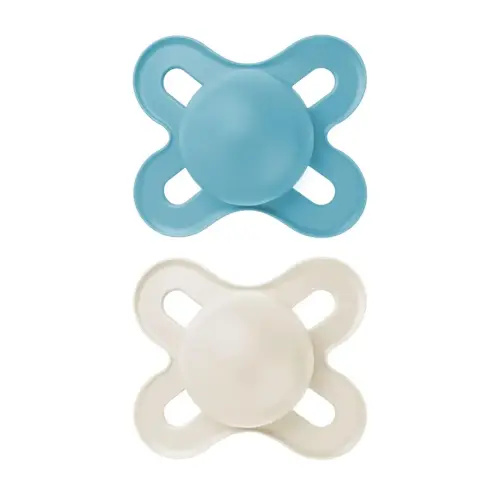 MAM Original Start Matte Baby Pacifiers, Binky for 0-3 Months, BPA-Free Silicone Nipple, Easy to Clean, Best for Newborn Babies, Developed with Medical Experts, 2 Count Binkies with Sterilizer Case