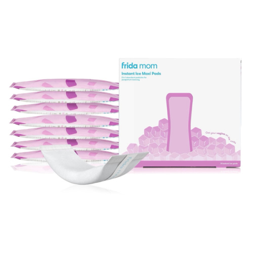 Frida Mom 2-in-1 Postpartum Pads, Absorbent Perineal Ice Maxi Pads, Instant Cold Therapy Packs and Maternity Pad in One