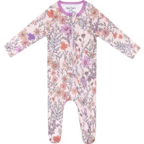 Flora Zip-Up Footie, 18-24M
