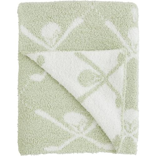 Mud Pie Kids Chenille Golf Blanket; 34" x 28"