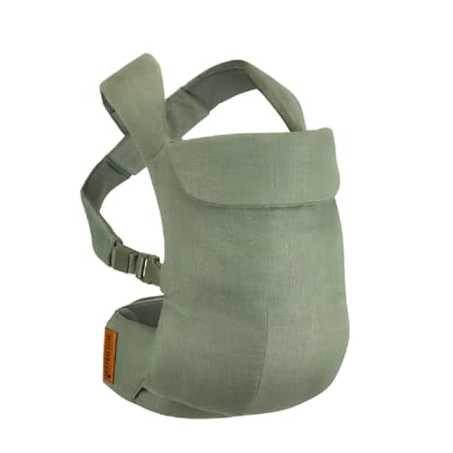 WildBird - Aerial Carrier - 7 to 45 lbs - for Moms, Dads & Caregivers - 100% Natural European Linen Fibers - Versatile & Adjustable - Small Size - Acadian Fabric