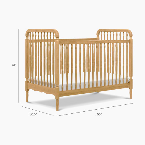 Namesake Liberty 3-in-1 Spindle Crib with Toddler Bed Conversion Kit - Honey