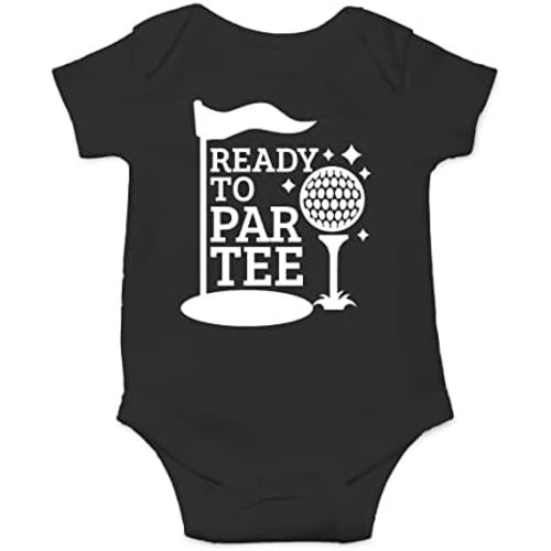 AW Fashions Ready to Par Tee Baby Bodysuit Funny Adorable Unisex Boys Girls Infant Romper Cute Clothing