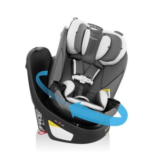 Evenflo Gold Revolve 360 Slim 2-in-1 Rotating Convertible Car Seat - Obsidian Black