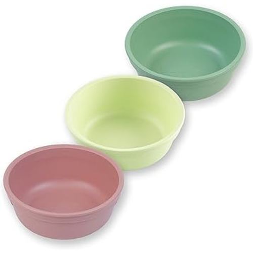Amazon.com: Re Play Toddler Bowls - Pack of 3 12 oz. Bowls for Kids - Eco-Friendly, Dishwasher Safe Dinnerware Set for Kids - BPA Free Snack Bowl for Toddlers - True Blue Without Lid : Baby