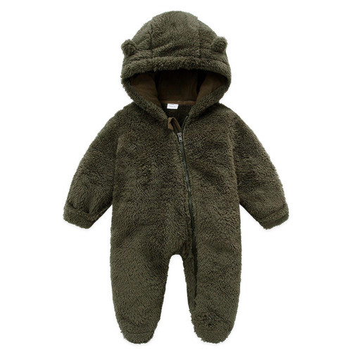 Odeerbi Reduced Baby Girls Boys Clothes Baby Rompers Newborn Fleece Footie Snowsuit Winter Bunting Onesie Cartoon Warm Hooded Romper Jumpsuit Outfits