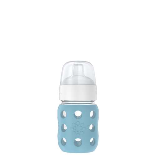 8oz Glass Baby Bottle Sippy Spout