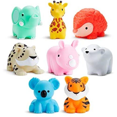 Munchkin Wild Animal Bath Toy Squirts, 8 Pack