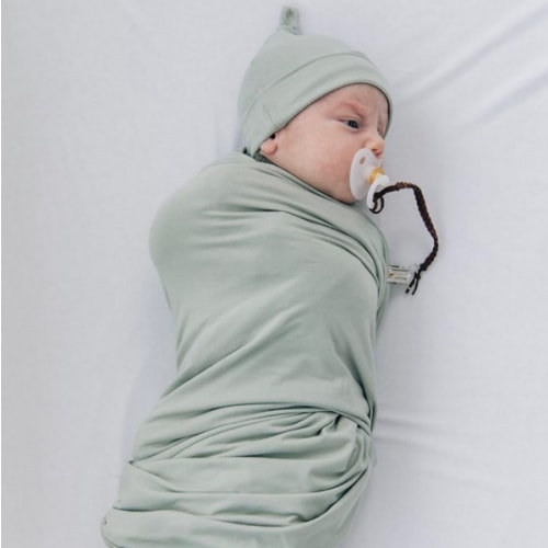 Newborn Sage Bamboo Hat Set