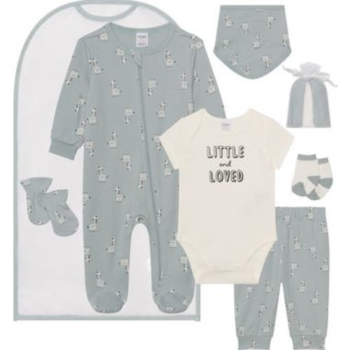 PL Baby by Petit Lem Giraffe Layette Set | Nordstromrack