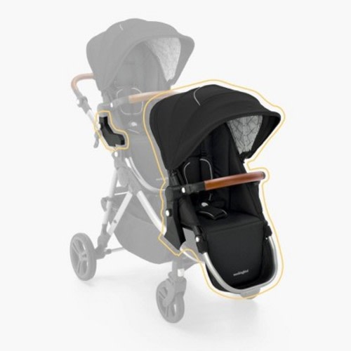 Mockingbird 2nd Seat Kit 2.0, Color: Black Windowpane