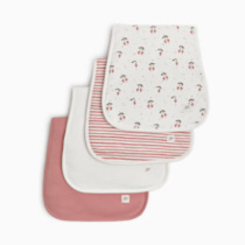 Tiny Kind 4 Pack Organic Burp Cloth - Cherries